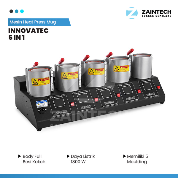 Mesin Heat Press Mug INNOVATEC 5In1 (5 Molding)